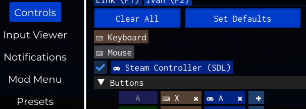 Steam Controller List in SoH